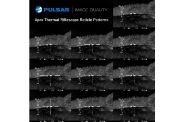 Image of Pulsar Apex XQ50 Thermal Rifle Scope, Weaver, Black, PL76427