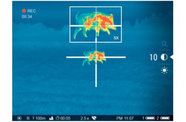 Image of OpticsPlanet Exclusive Refurbished, Pulsar Thermion XM30 Thermal Rifle Scope, 3-13x, 320x240 Resolution, 50Hz, 30mm Tube, Customizable Reticles, Black, PL76524