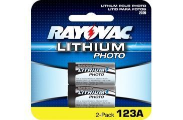 Image of Rayovac RL123A-2 CR 123 3 Volt Lithium Batteries 2 Pack RL123A2