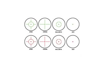Image of EDEMO Barska AR-X 1x35mm Multi Reticle Red/Green Dot Scope, Black Matte, AC12176, EDEMO2