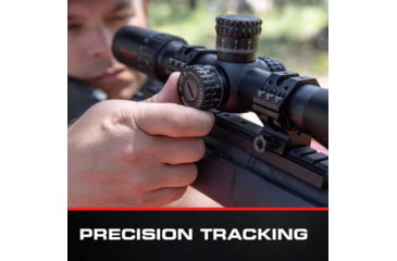 Image of Red-Line Optics F4U Corsair II 5-30x56mm Rifle Scope, 34mm Tube, First Focal Plane, Zero Stop, Illuminated Tactical/Hunting Reticle, Black/Red, O2-Z846-JLNG
