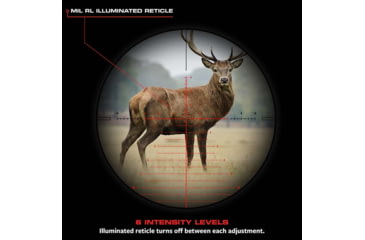 Image of Red-Line Optics F4U Corsair II 5-30x56mm Rifle Scope, 34mm Tube, First Focal Plane, Zero Stop, Illuminated Tactical/Hunting Reticle, Black/Red, O2-Z846-JLNG