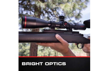 Image of Red-Line Optics F4U Corsair II 5-30x56mm Rifle Scope, 34mm Tube, First Focal Plane, Zero Stop, Illuminated Tactical/Hunting Reticle, Black/Red, O2-Z846-JLNG