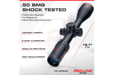 Image of Red-Line Optics F4U Corsair Rifle Scope, 5-30x56mm, Hard Anodized, Matte Black, RL-0001-F4UC