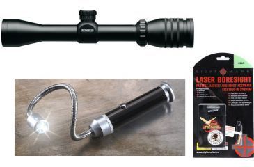 Image of Redfield Battlezone TAC.22 2-7x34mm Rifle Scope, Matte TAC-MOA 118450 w/ Sightmark .22LR Boresight and Real Avid Magnetic Bore Light AVBR101-B