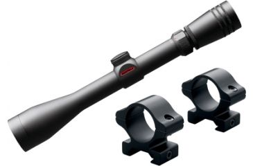 Image of Redfield Revolution 3-9x40mm Long Action Rifle Scope,Matte,Black,4 Plex Reticle w/Rifleman Rings 119740