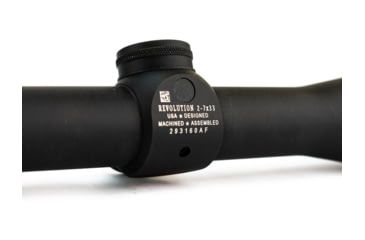 Image of Redfield Revolution 2-7x33mm Rifle Scope, Matt Black, 4-Plex Reticle 67080