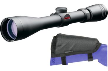 Image of Redfield Revolution 3-9x50mm Matte 4-Plex Rifle Scope w/ BlackHawk Tactical Cheek Pad, Adjustable, HawkTex Material - Black 90CP01BK