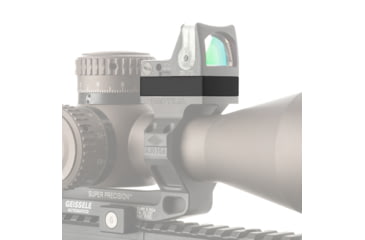 Image of Reptilia ROF Riser for Trijicon RMR, 10mm, Type III Hardcoat Anodized, Black, 100-085