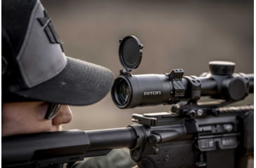 Image of Riton Optics 5 Tactix 1-10x24mm Rifle Scope, 30mm Tube, First Focal Plane, 3OT, Mil Red, Black, 5T110LFI23