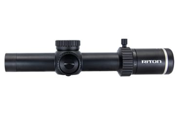 Image of Riton Optics X5 Tactix Rifle Scope, 1-6x24mm, 30mm Tube, First Focal Plane, TF-1 Reticle, Anodized, Black, Red, 5T16AFI