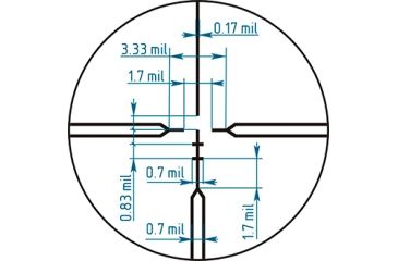 Image of ROS Optics CTS 3-12x50mm Multipurpose Collimator Rifle Scope Illuminated Reticle