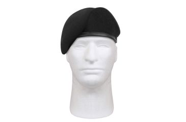 Image of Rothco G.I. Type Inspection Ready Beret, Black, 7 3/4, 4949-Black-734