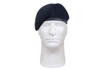 Image of Rothco G.I. Type Inspection Ready Beret, Midnight Navy Blue, 7 1/4, 4979-MidnightNavyBlue-714