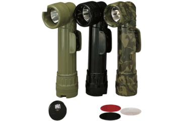 Image of Rothco Genuine G.I. 2x D Anglehead Flashlight, Black, 689