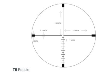 Image of Rudolph Optics Varmint V1 Rifle Scope, 5-25x50mm, 30mm Tube, Illuminated T3 Reticle, Black, V1-052550-T3