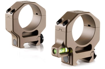 Image of Ruff's Precision Manufacturing 30mm Riflescope Rings w/Co-Linear Bubble Level, High - 1.25in, Set of 2, Flat Dark Earth, CLR-30125-FDE