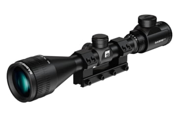 Image of Sabre Illumination 3-9x42, 1 in Tube Rifle Scope, Second Focal Plane, HMD Half Mil Dot Reticle, Matte Black, saai3942