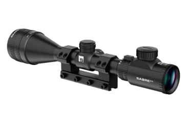 Image of Sabre Illumination 3-9x42, 1 in Tube Rifle Scope, Second Focal Plane, HMD Half Mil Dot Reticle, Matte Black, saai3942