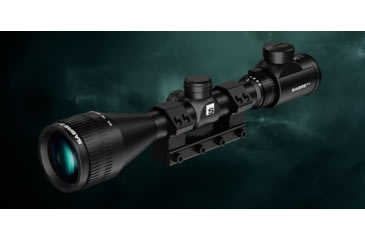 Image of Sabre Illumination 3-9x42, 1 in Tube Rifle Scope, Second Focal Plane, HMD Half Mil Dot Reticle, Matte Black, saai3942