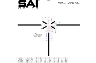 Image of SAI Optics 1-6x24 30mm Tube Rifle Scope, MIL Reticle RAF, Black, RNG16-BK22-MA1