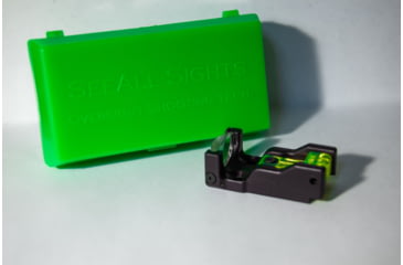 Image of SeeAll Open Sights CC Tritium Micro Pistol Sight, Black, LxWxH 1.8inch x 1 inch .6 inches, 850006380589