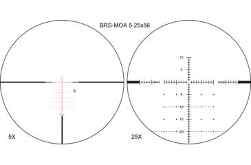 Image of Shepherd Scopes BRS 5-25x56 Rifle Scope, 34mm, BRS-MOA Illuminated Reticle, Matte Black, 4080BRS.525.MOA