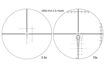 Image of Shepherd Scopes Shepherd H-Series DRS 3.5-15x45mm Rifle Scope, 30mm Tube, Dual Focal Plane, DRS-H1A Reticle, Matte Black Anodized, 4080DRS.H1A