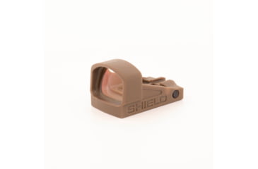 Image of Shield Sights Compact Shield Mini Red Dot Sight, 4 MOA Dot Reticle, SMSC-4MOA Glass Lens, FDE, SMSc-4MOA-GLASS FDE