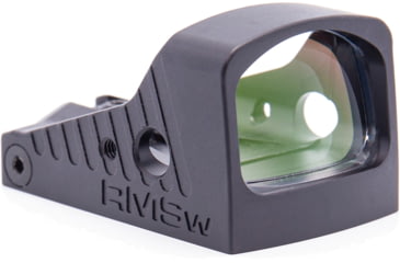 Image of Shield Sights Glass Edition Waterproof Mini Reflex Red Dot Sight, 1x22mm, Black, 4 MOA Red Dot, RMSW-4MOA-GLASS