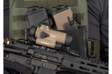 Image of EDEMO SIG SAUER OPMOD ROMEO7 Reflex Red Dot Sight, 1x30mm, 2 MOA Red Dot Reticle, FDE, SOR71021, EDEMO4