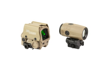 Image of Sig Sauer Romeo 8T AMR/Juliet Magnifier Combo, Red Dot Sight, 40MM Objective, 3X Magnified, QBCD 2.0 Reticle, Matte Finish, Flat Dark Earth SORJ8T811-3