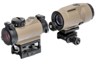 Image of USED SIG SAUER Romeo MSR 1x20 mm Red Dot Sight and Juliet3 3x Micro Magnifier Combo, FDE, SORJ72011, EDEMO2, Condition Fair, Installed/Mounted