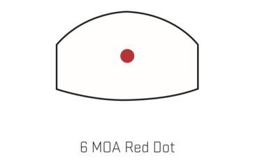 Image of SIG SAUER Romeo Zero 1x Red Dot Sight, 6 MOA for P365/P365XL, Black, Small, SOR01600
