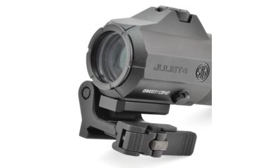 Image of SIG SAUER Romeo4H Red Dot Sight, Ballistic Circle Dot, Qr Mount, Juliet4 4x Magnifier, Black, Medium, SORJ43111