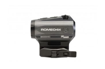 Image of SIG SAUER Romeo4H Red Dot Sight,Green Horse Shoe Dot, 0.5 MOA Adj, Side Battery, Torx And Qr Mounts, Graphite, NSN N SOR43013