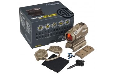 Image of SIG SAUER OPMOD Romeo5 X 1x20mm Compact Red Dot Sight, 2 MOA Dot Reticle, Flat Dark Earth SOR52111