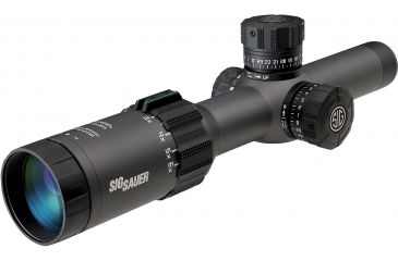 Image of SIG SAUER Tango6 1-6x24 30mm Tube Tactical Rifle Scope w/Triplex Illuminated Fiber Dot Reticle, Graphite SOT61005