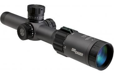 Image of SIG SAUER Tango6 1-6x24 30mm Tube Tactical Rifle Scope w/Triplex Illuminated Fiber Dot Reticle, Graphite SOT61005