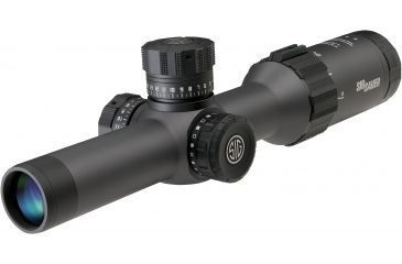 Image of SIG SAUER Tango6 1-6x24 30mm Tube Tactical Rifle Scope w/Triplex Illuminated Fiber Dot Reticle, Graphite SOT61005