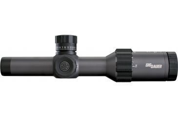 Image of SIG SAUER Tango6 1-6x24 30mm Tube Tactical Rifle Scope w/Triplex Illuminated Fiber Dot Reticle, Graphite SOT61005