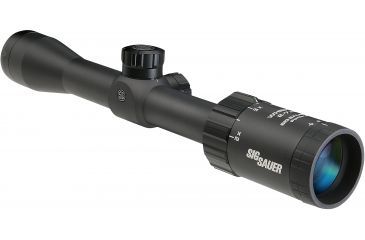 Image of SIG SAUER Whiskey3 2-7x32mm 1in Tube Hunting Rifle Scope w/HellFire CirclePlex Reticle, Illum, Graphite SOW32004