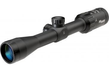 Image of SIG SAUER Whiskey3 2-7x32mm 1in Tube Hunting Rifle Scope w/HellFire CirclePlex Reticle, Illum, Graphite SOW32004