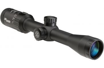 Image of SIG SAUER Whiskey3 2-7x32mm 1in Tube Hunting Rifle Scope w/HellFire CirclePlex Reticle, Illum, Graphite SOW32004