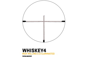 Image of SIG SAUER WHISKEY4 6-24x50mm, 30mm Tube Rifle Scope, First Focal Plane, MOA Milling 2.0 Illuminated Reticle, Black, SOW46002