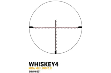Image of SIG SAUER WHISKEY4 6-24x50mm, 30mm Tube Rifle Scope, First Focal Plane, MOA Milling 2.0 Reticle, Black, SOW46001