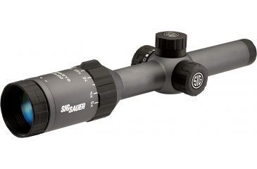 Image of SIG SAUER Whiskey5 1-5x20 1in Tube Hunting Rifle Scope w/CirclePlex Illuminated Fiber Dot Reticle, Graphite SOW51002