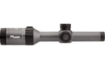 Image of SIG SAUER Whiskey5 1-5x20 1in Tube Hunting Rifle Scope w/CirclePlex Illuminated Fiber Dot Reticle, Graphite SOW51002