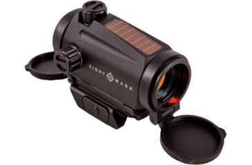 Image of SightMark 1x-28mm Element Mini Solar Red Dot, Red, 3 MOA Dot, 1 MOA, Black, SM26041