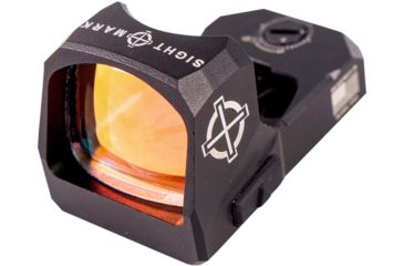 Image of OpticsPlanet Exclusive Refurbished, SightMark 1x Mini Shot A-Spec Reflex Sight, Red Reticle, 2 MOA, 1 MOA, 25 yd, Black, SM26045